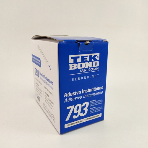 Imagem 6 de 6 de 2 Adesivo Cola Istantanea Tek Bond 793 20g Antientupimento