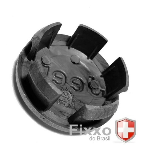 Imagem 2 de 6 de Kit 4 Calota Tampa De Roda Jeep Renegade Compass Preto Fosco