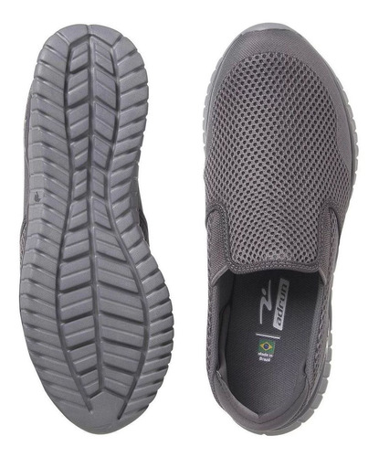 Imagem 5 de 5 de Adrun Tênis Iate Masculino Slip On Ultraconforto 8617m Cinza
