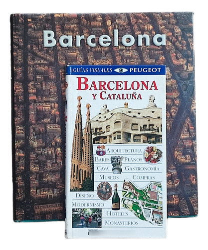 2 Libros Guías Visuales Barcelona Y Cataluña.