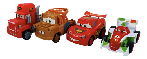 Autos Fricción Cars, Rayo Mcqueen, Mate, Mack, Francesco Color Multicolor Personaje Rayo Mcqueen Mate Mack Francesco