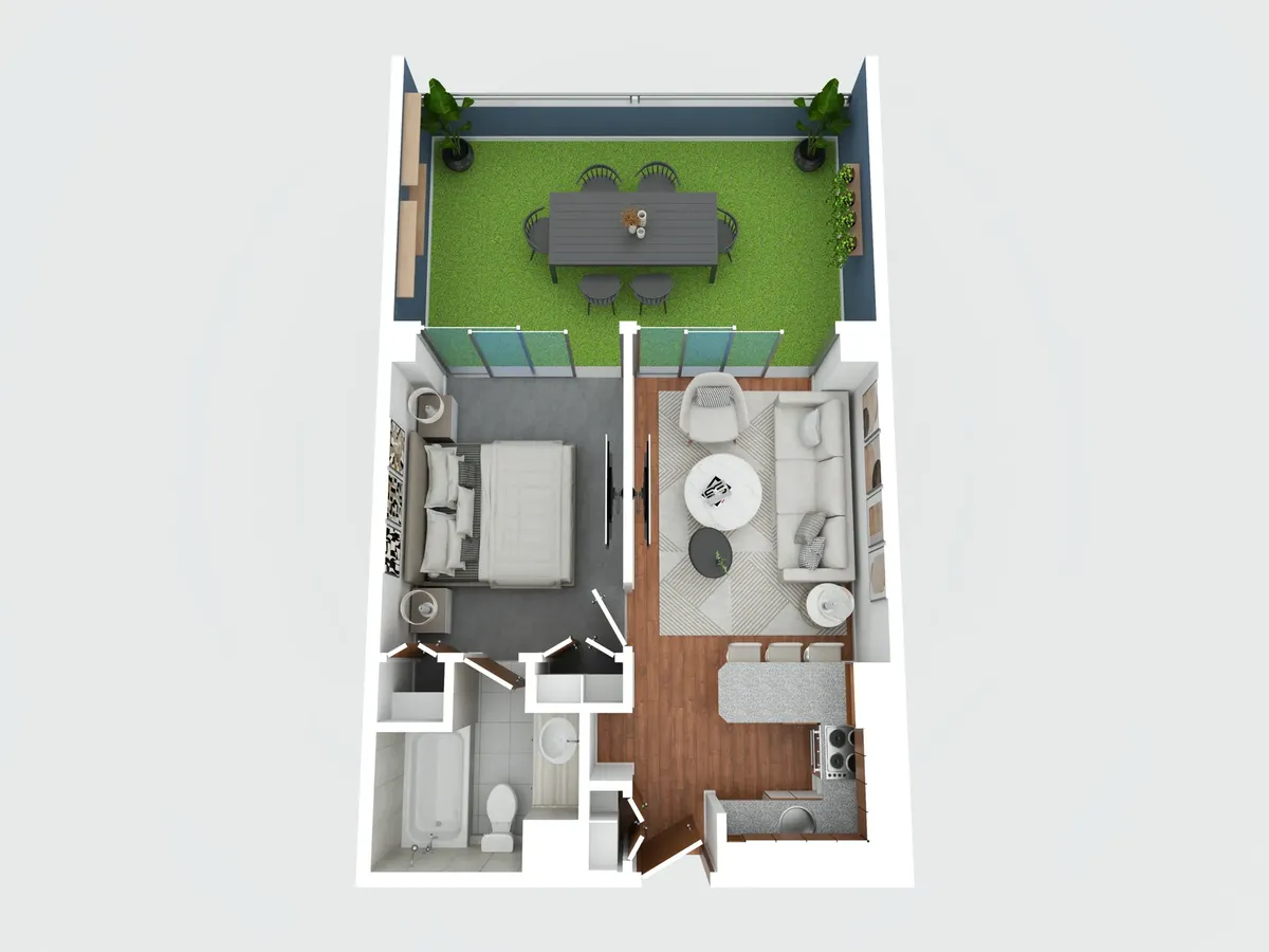 Imagen 3 de 11 de Loft Con Patio Privado Metro Hernando De Magallanes