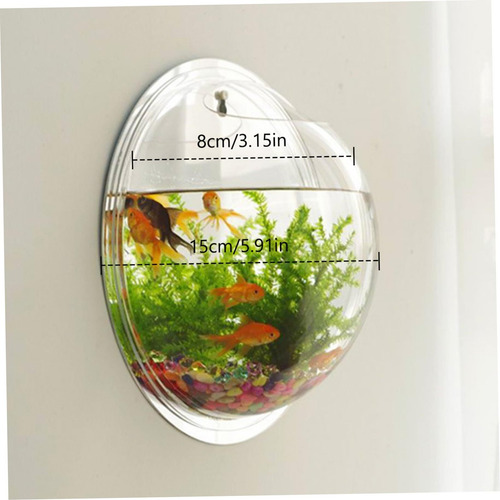 Pecera Pared De Acrílico Transparente Hidropónica Decorativa