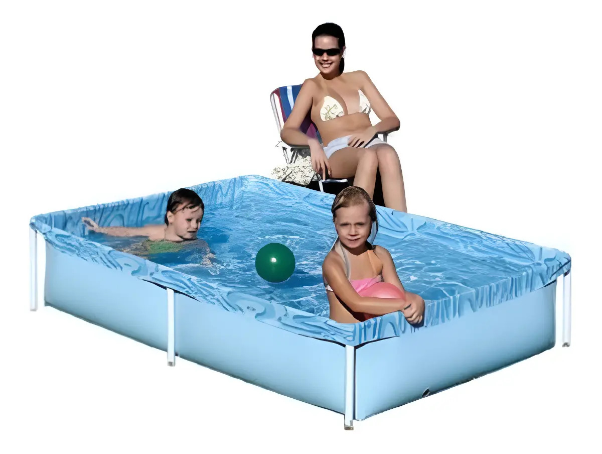 Piscina Estrutural Portátil MOR 1000 Litros Montagem Rápida Infantil e Adulto Resistência Garantida