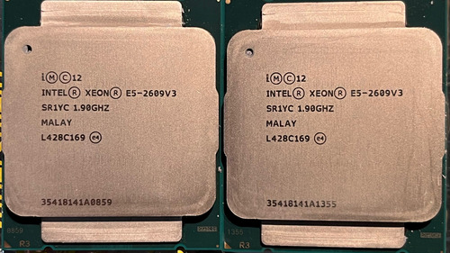 2 Procesadores Intel® Xeon® E5-2609 V3 Caché 15 M, 1,90 Ghz (Usado)