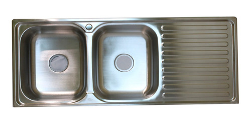 Fregadero Doble Empotrar Acero 120x50x16 Cm Monomando Der