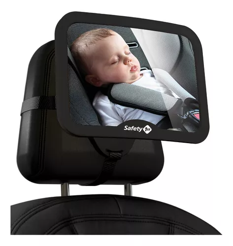  Espejo de coche de bebé para asiento trasero, espejo de asiento  de automóvil de bebé, espejo retrovisor ancho y seguro para ver a bebés,  bebés y niños : Bebés