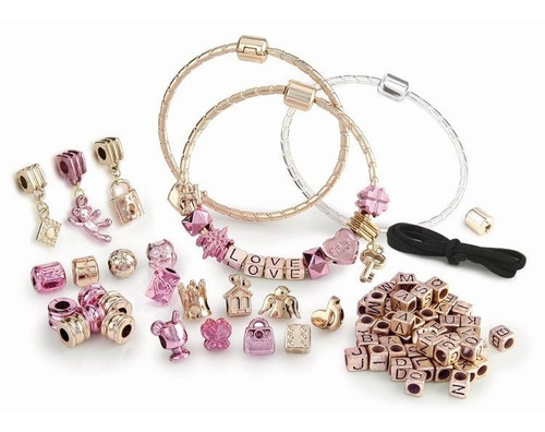 Imagen 6 de 7 de Kit Para Crear Pulseras Joyas Set Bisutería Niñas