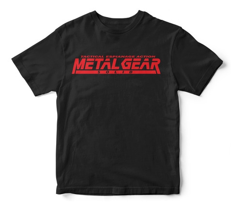 Playera Metal Gear Solid Snake Anime Manga Geek Otaku A1570