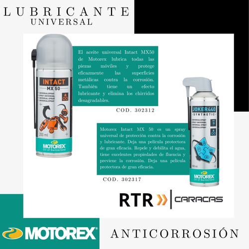 Lubricante Universal Motorex Intact Mx50 Joker 440 Spray