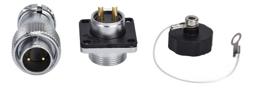 Conector De Cable Led De Aviación, Adaptador De Metal De 2 P