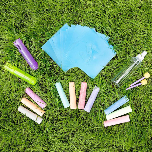 Set De Tiza Creativa Sunny Days 35 Plantillas 10 Colores