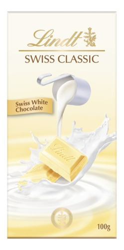 Chocolate Branco Suíço Lindt 100g Unidade Swiss Classic