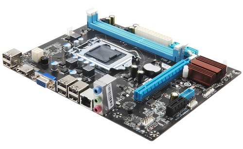 Imagen 2 de 4 de Motherboard 1155 H61 Core I3 I5 I7 2da 3ra Generacion Hdmi
