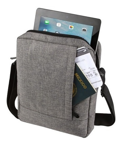 Mochila Morral Viajero Porta Tablet Para iPad Cinta Hombro