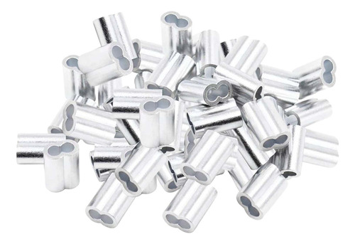 100 Piezas Mangas De Aluminio Para Cuerda De Alambre M2.5