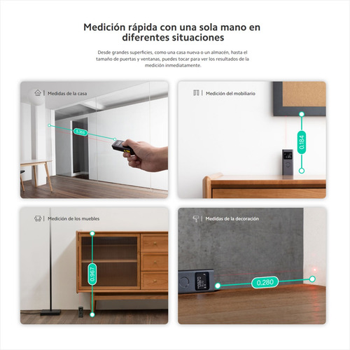 Xiaomi Medidor Láser Inteligente Recargable / Alta Precisión