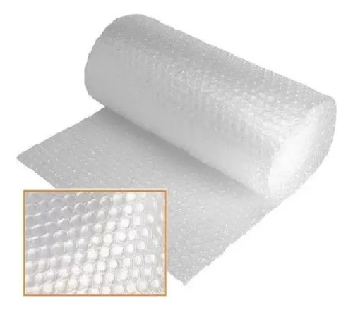 Rollo De Burbujas Plásticas Stendy 50cmx50mts Pluri Bol Con 3 Cintas De Embalar Transparente 48x100 Mts