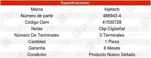 Sensor Arbol Levas Cmp G500 8cil 5.0l 02/08 Injetech 8156175