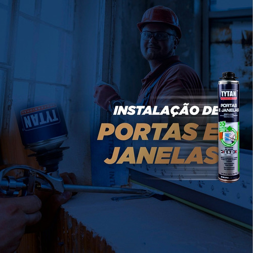 Espuma Expansiva Tytan Porta E Janelas (750ml) Caixa C/12 Un