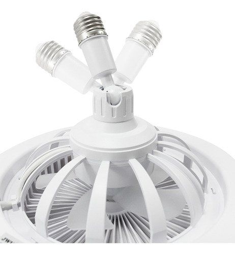 Ventilador De Techo Con Luz Led E27 Jwj Cantidad de aspas 5 Estructura Blanco Aspas Blanco Diámetro 26 cm Material de las aspas Policarbonato