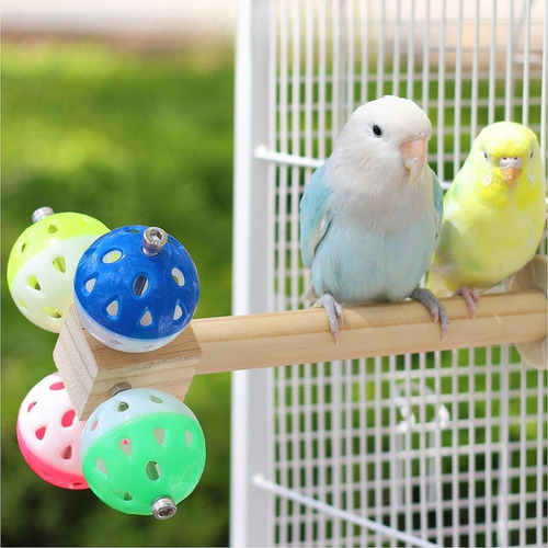 Rama De De Pájaros Perioete De Juguete De Madera Jugando