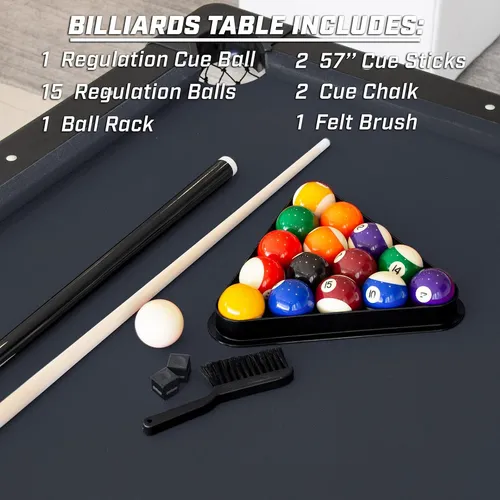 Mesa De Billar Gosports De 6 Pies 2 Palos Tiza Y Cepillo