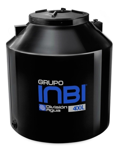 Tanque de agua Inbi Bicapa vertical 400L negro de 780 mm x 950 mm