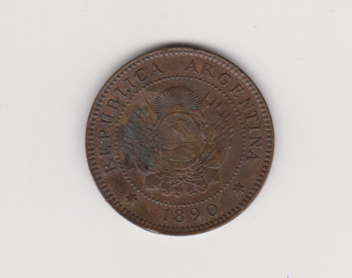 Moneda Argentina 1 Ctv Año 1890 Excelnte +