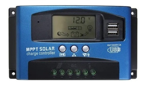 60a Mppt Panel Solar Regulador Controlador De Carga 12v/24v