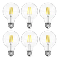 Comprar 6 Focos Led 4w E27 Vintage Transparente - Luz Cálida 2700k