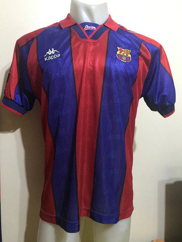 Camiseta Barcelona Kappa 1996 1997 Ronaldo #9 Brasil T. M