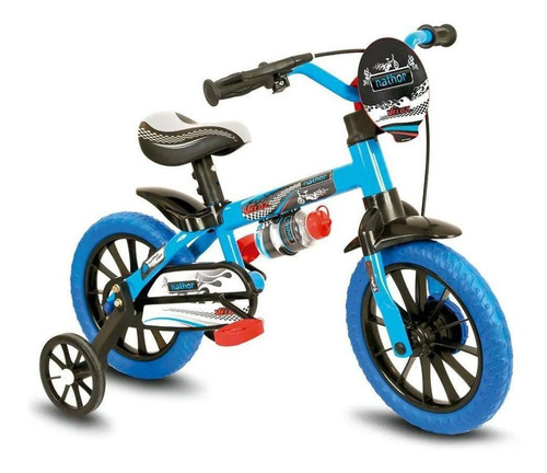 Bicicleta Infantil Com Rodinha E Garrafa Aro 12 Veloz Nathor