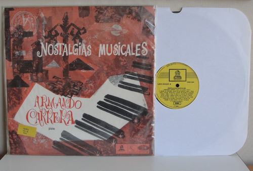 Vinilo Lp - Armando Carrera - Nostalgias Musicales Emi-odeon