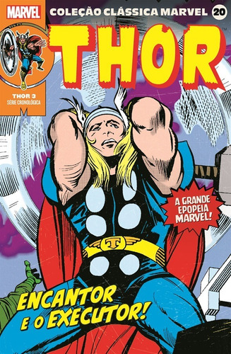 Coleção Clássica Marvel Vol. 20 - Thor Vol. 3, de Lee, Stan. Editora Panini Brasil LTDA, capa mole em português, 2022