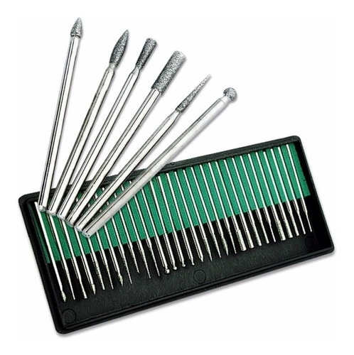 Brocas Diamantadas Para Gravado Y Tallado Set 30 Pcs