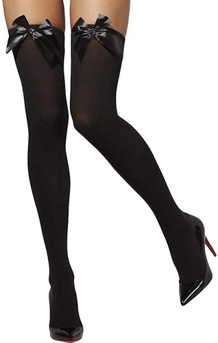 Calcetín De Mujer - Fever Women's Opaque Hold-ups With Bows,