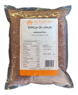 Linaza Organica 4oz Semillas de lino Flaxseed Flax Seeds Linseed Natural  Organic