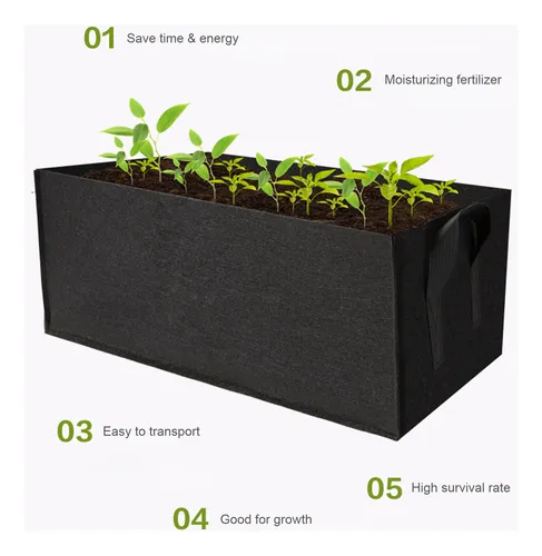 Bolsas De Cultivo Rec Garden Con Asas Para Plantas, 16 X 12