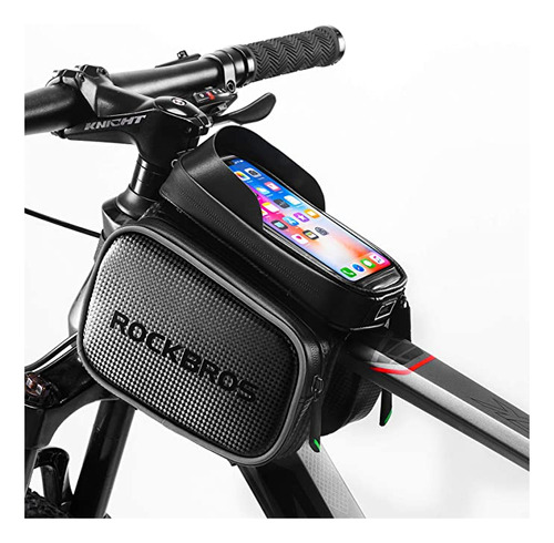 Rock Bros - Bolsa Impermeable Para Bicicleta, Tubo Superior.