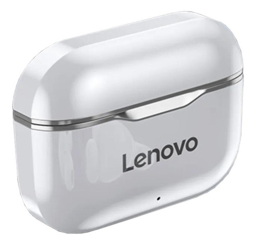 Audífonos In-ear inalámbricos Lenovo LP1 blanco y gris