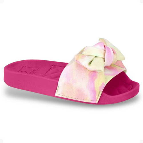 Imagem 1 de 4 de Chinelo Com Laço Slide Infantil Molekinha
