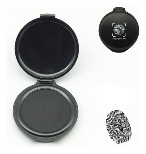 Almohadilla De Tinta Para Identificación Personal, Negro