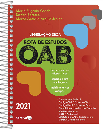 Rota de Estudos - OAB, de Barroso, Darlan. Editora Saraiva Educação S. A. em português, 2021