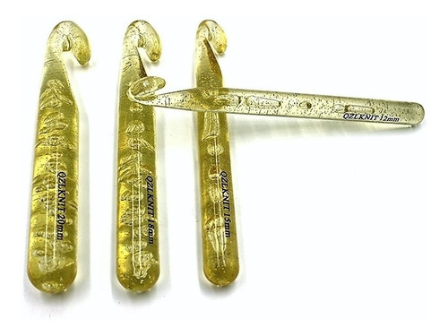 Kit 4 Agulhas Crochê Fio Malha Tapeçaria  12mm 15m 18mm 20mm