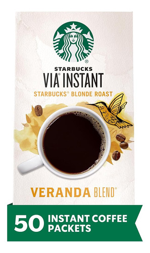 Starbucks Via Instant Coffee Blonde Roast Packets Veranda Bl