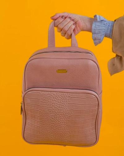 Mochila Canva Catania 30x24x10cm Rosa