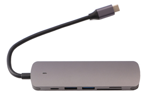 Adaptador Multiport Usb C Carga De 100w Pd Usb 3.0 Admite