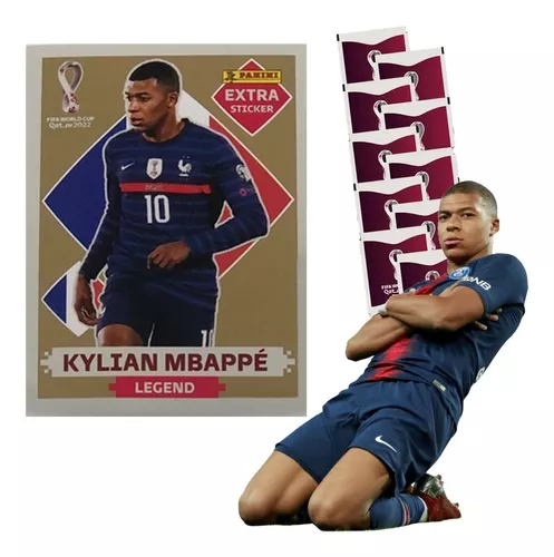 Figurinha Copa Do Mundo Qatar 2022 Mbappé Dourado Ouro Gold