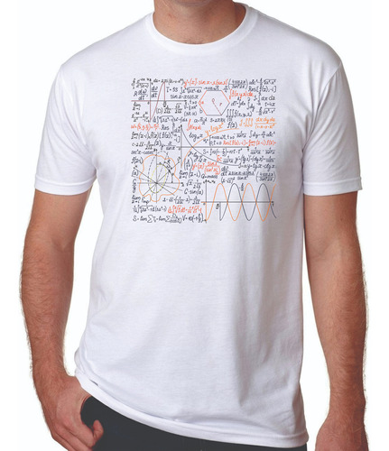 Camiseta Ecuaciones Unisex, Sublimado Math28, Matemáticas